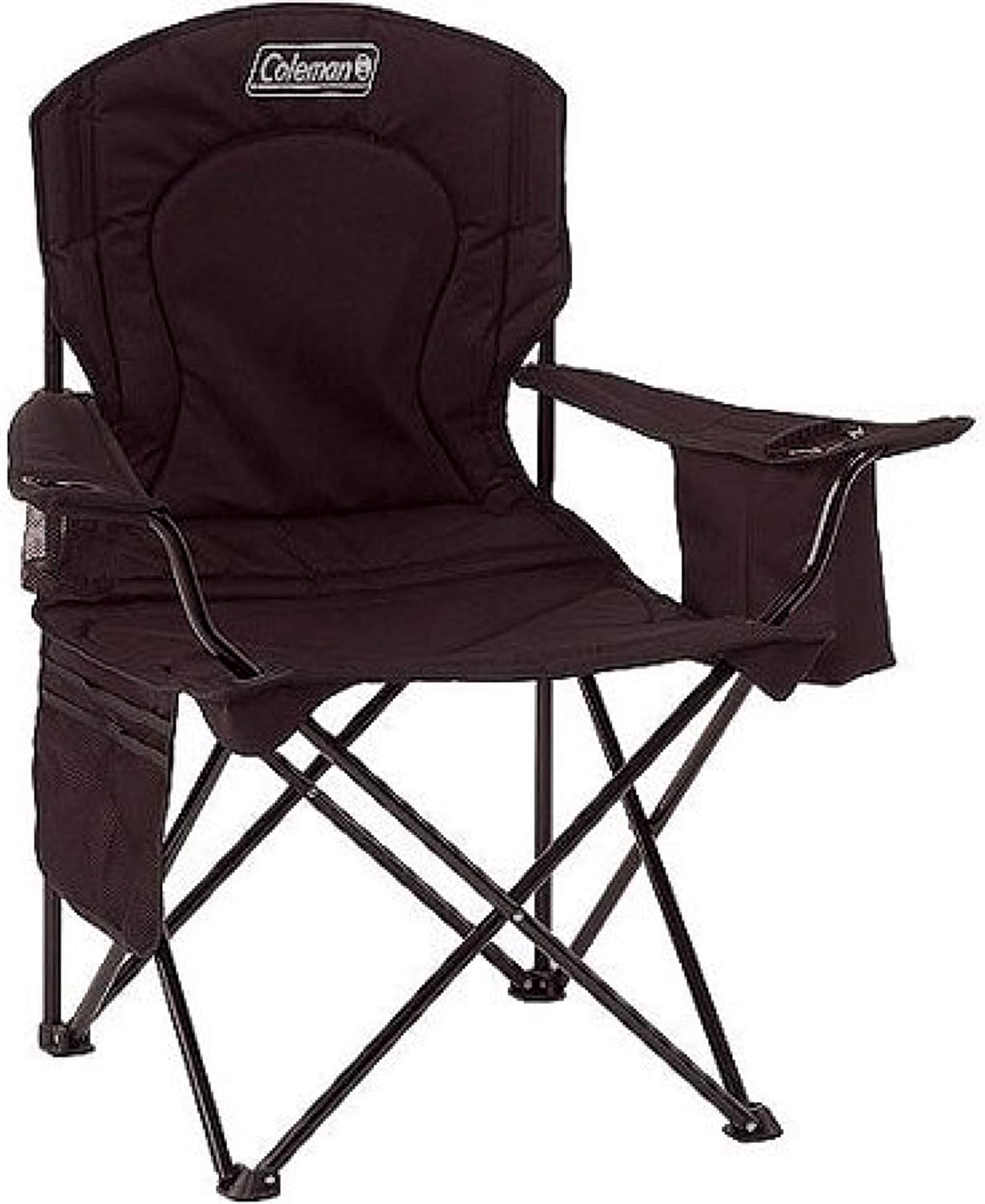 Coleman Portable Camping Chair with 4-Can Cooler, Fully Cushioned Seat and Back with Side Pocket and Cup Holder, Carry Bag Included, Collapsible Chair for Camping, Tailgates, Beach, and Sports - Image 7