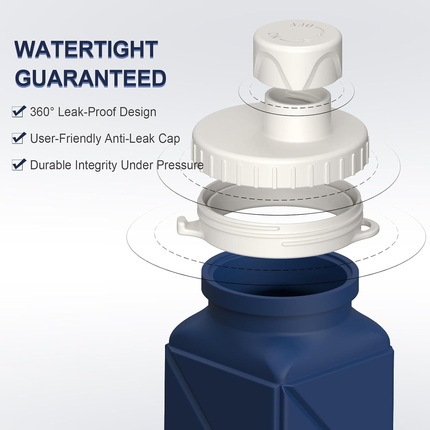 Collapsible Water Bottles, Silicone Foldable Portable Water Bottle 610ml, Lightweight Reusable Leakproof for Travel Camping Hiking Cycling Yoga Sports Outdoor School Office Gym - Image 4