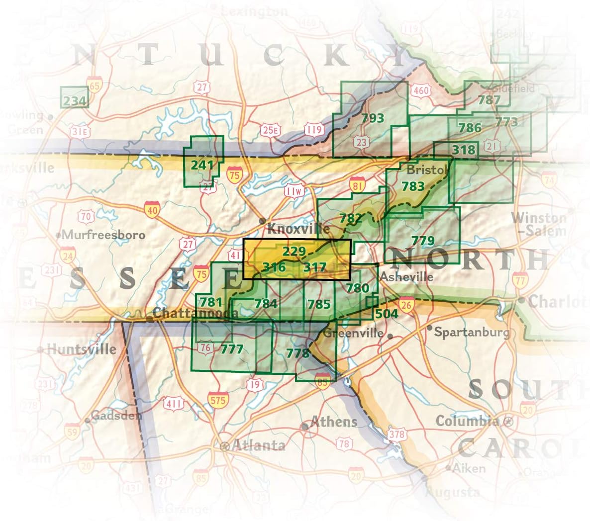 Great Smoky Mountains National Park Map (National Geographic Trails Illustrated Map, 229) - Image 6