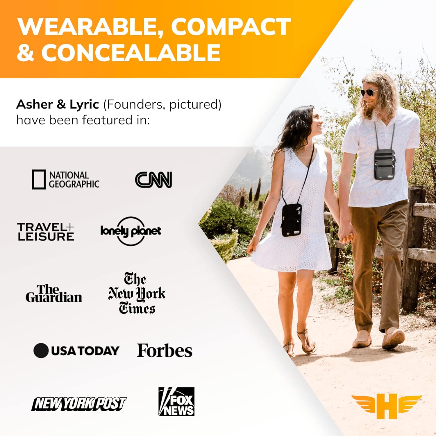 HERO Neck Wallet – RFID Blocking Passport Holder – Easy to Conceal Travel Pouch - Image 4