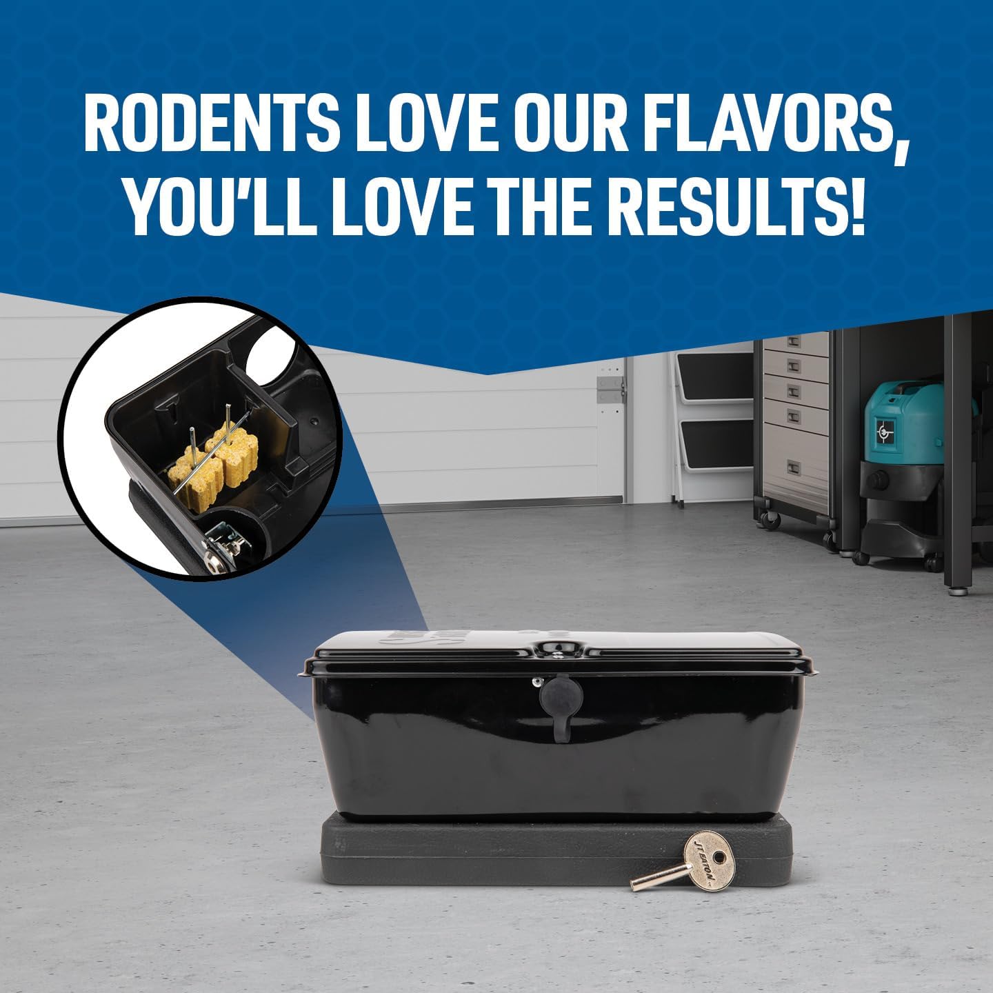 JT Eaton 709-PN Bait Block Anticoagulant Rodenticide, Peanut Butter Flavor, for Mice and Rats (9 lb Pail of 144) - Image 3