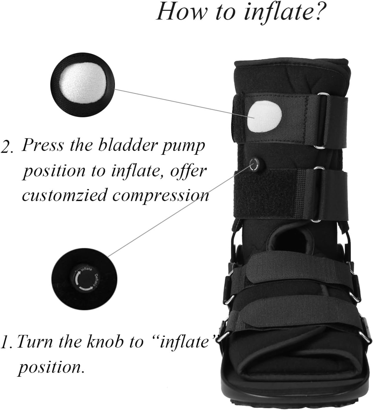 Medibot Walking Boot, Fracture Boot for Foot and Ankle Size M - Image 2