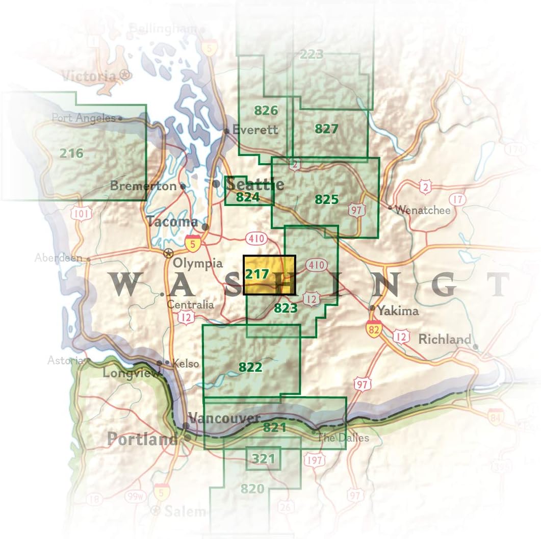 Mount Rainier National Park Map (National Geographic Trails Illustrated Map, 217) - Image 6