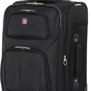 Sion Softside Expandable Luggage, Black, Carry-On 21-Inch