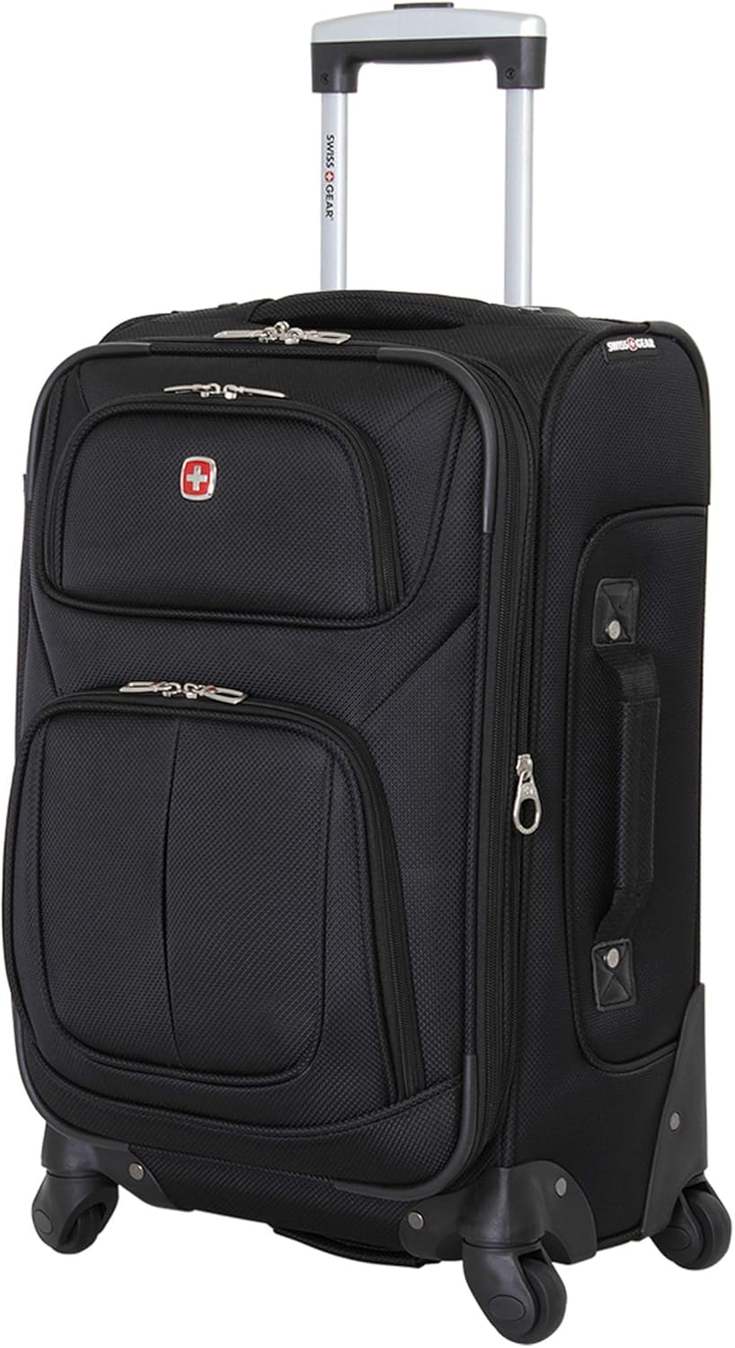 Sion Softside Expandable Luggage, Black, Carry-On 21-Inch