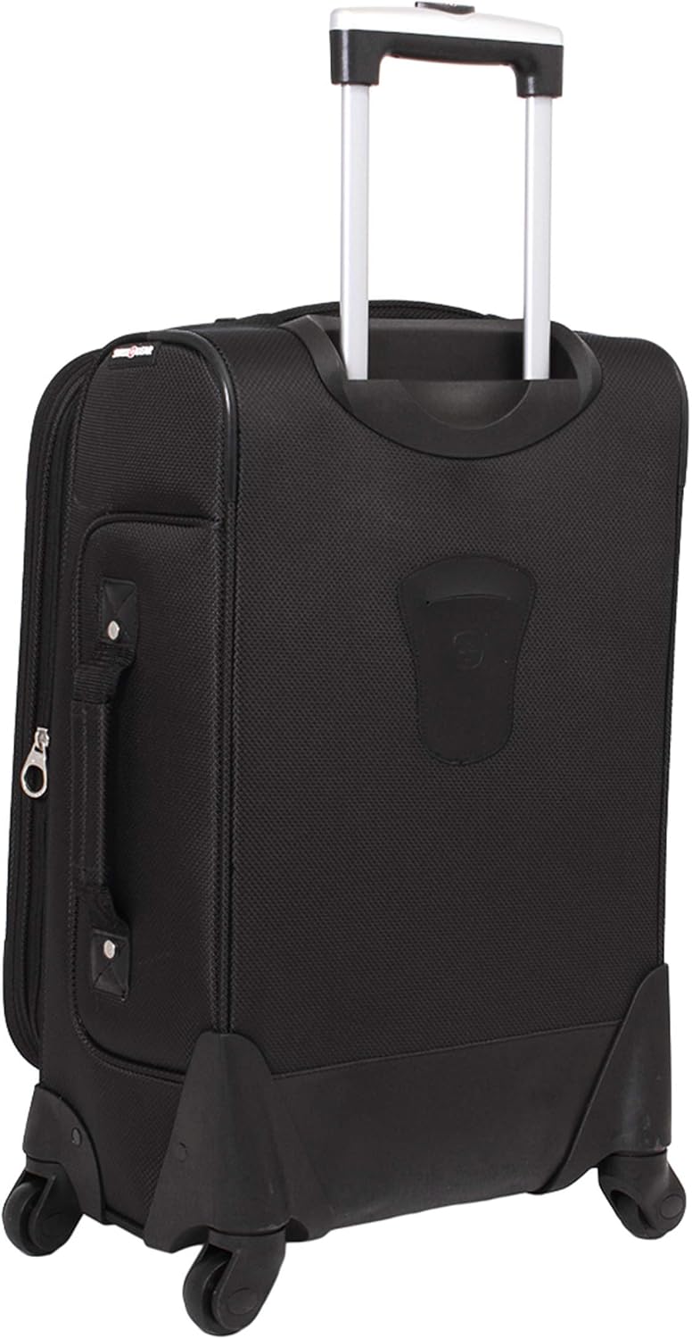 Sion Softside Expandable Luggage, Black, Carry-On 21-Inch - Image 7