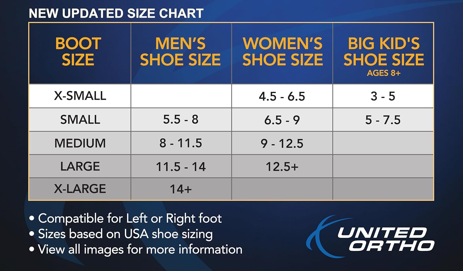 United Ortho USA14013 Short Cam Walker Fracture Boot, Small, Black - Image 2